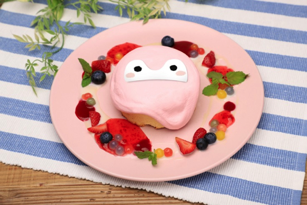 ピンクコウペンちゃんのイチゴミルクパンケーキ